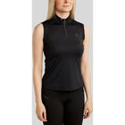 Montar Shirt MoPearl Pintuck Sleeveless Black