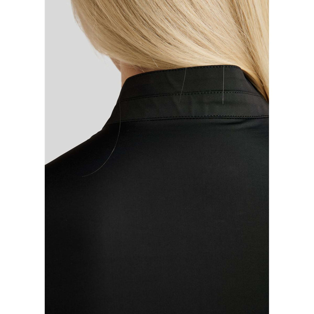 Montar Shirt MoPearl Pintuck Sleeveless Black