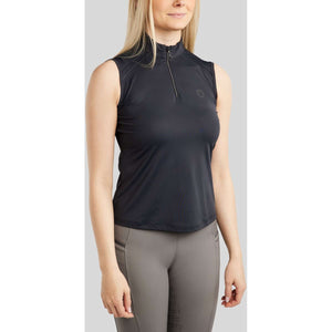 Montar Shirt MoPearl Pintuck Sleeveless Navy Montar Shirt MoPearl Pintuck Sleeveless Navy