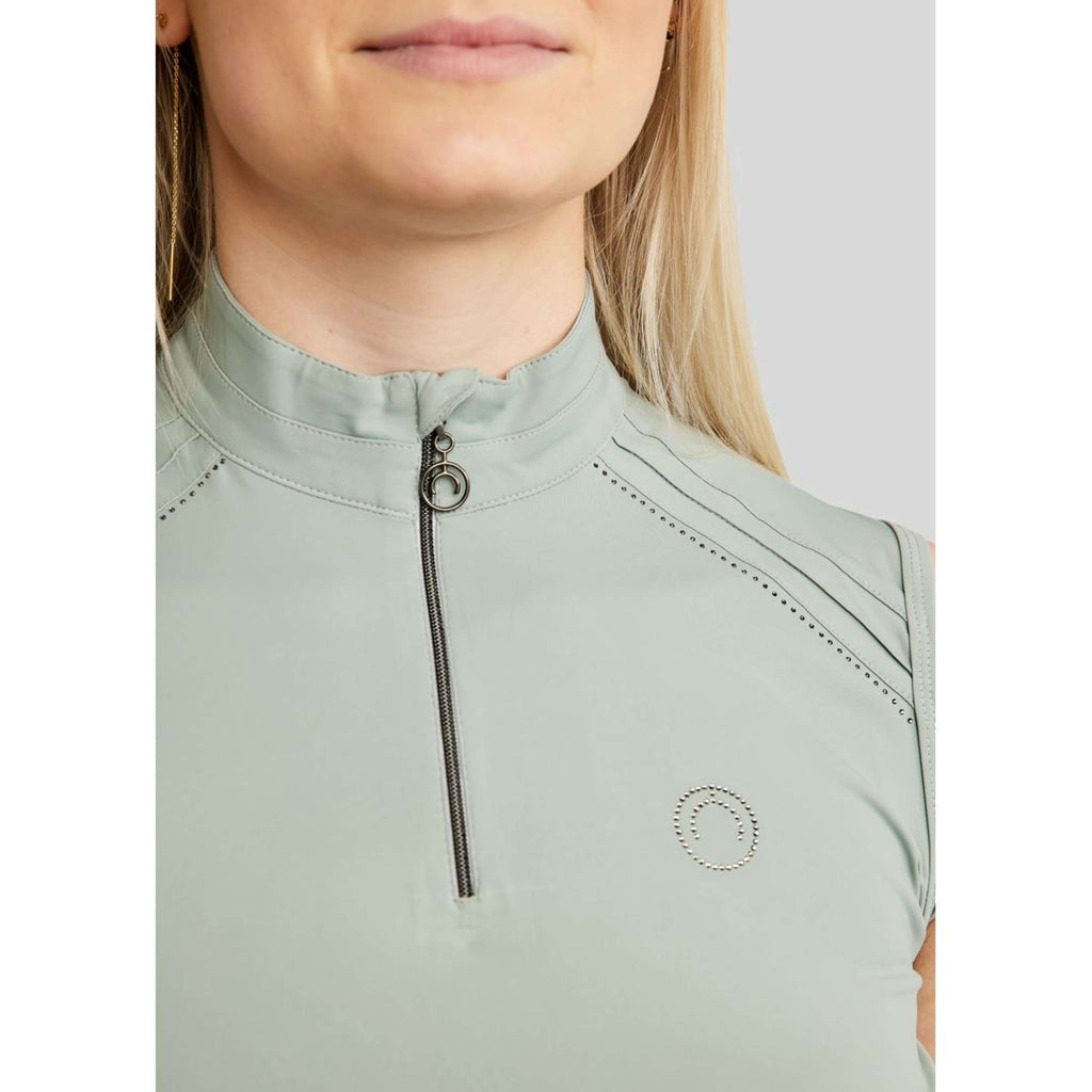 Montar Shirt MoPearl Pintuck Sleeveless Turin