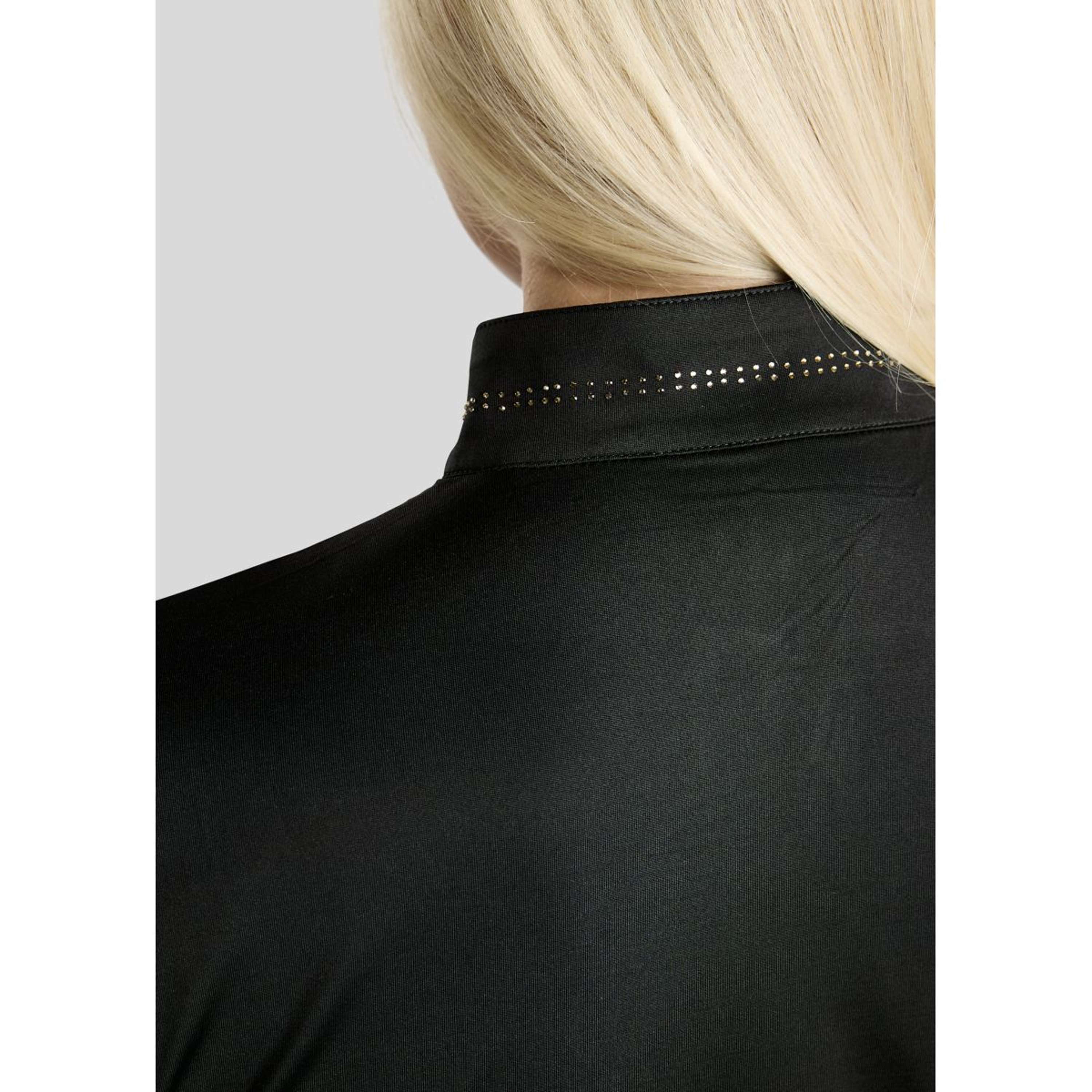 Montar Shirt MoEverline Golden Quartz Crystals Long Sleeves Black
