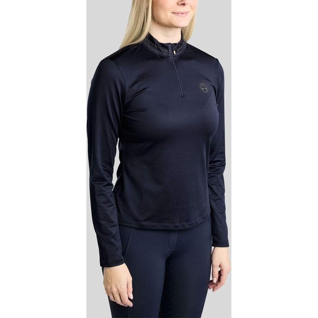 Montar Shirt MoEverline Golden Quartz Crystals Long Sleeves Navy