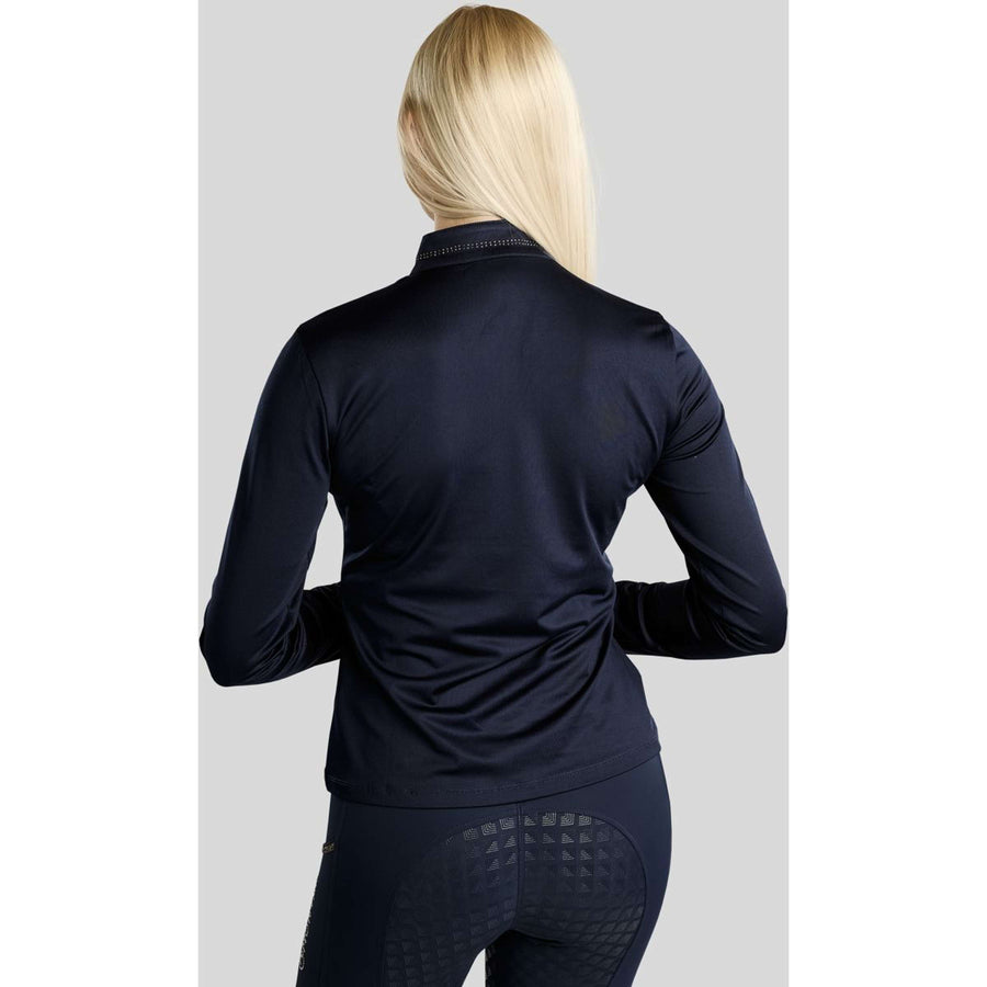 Montar Shirt MoEverline Golden Quartz Crystals Long Sleeves Navy