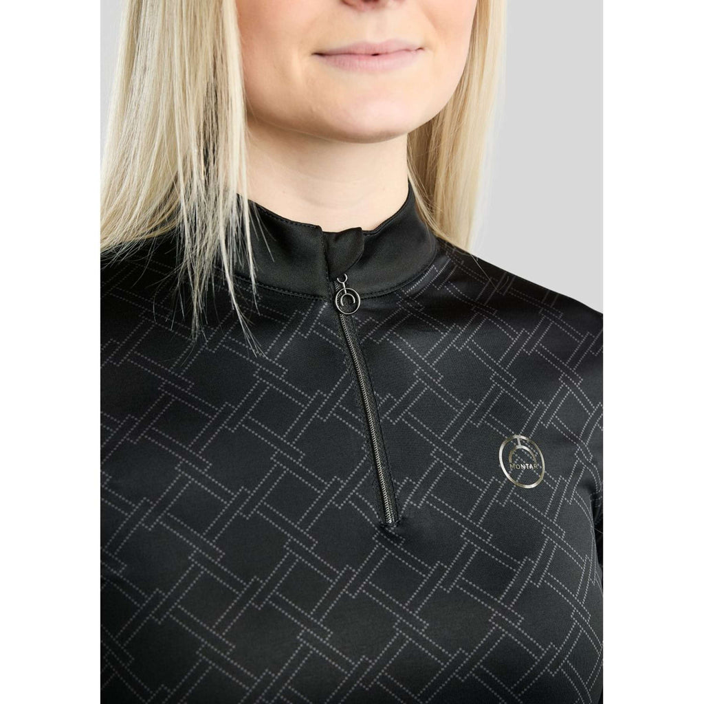 Montar Shirt MoLeia Lumber Check All Over Printed Long Sleeves Black