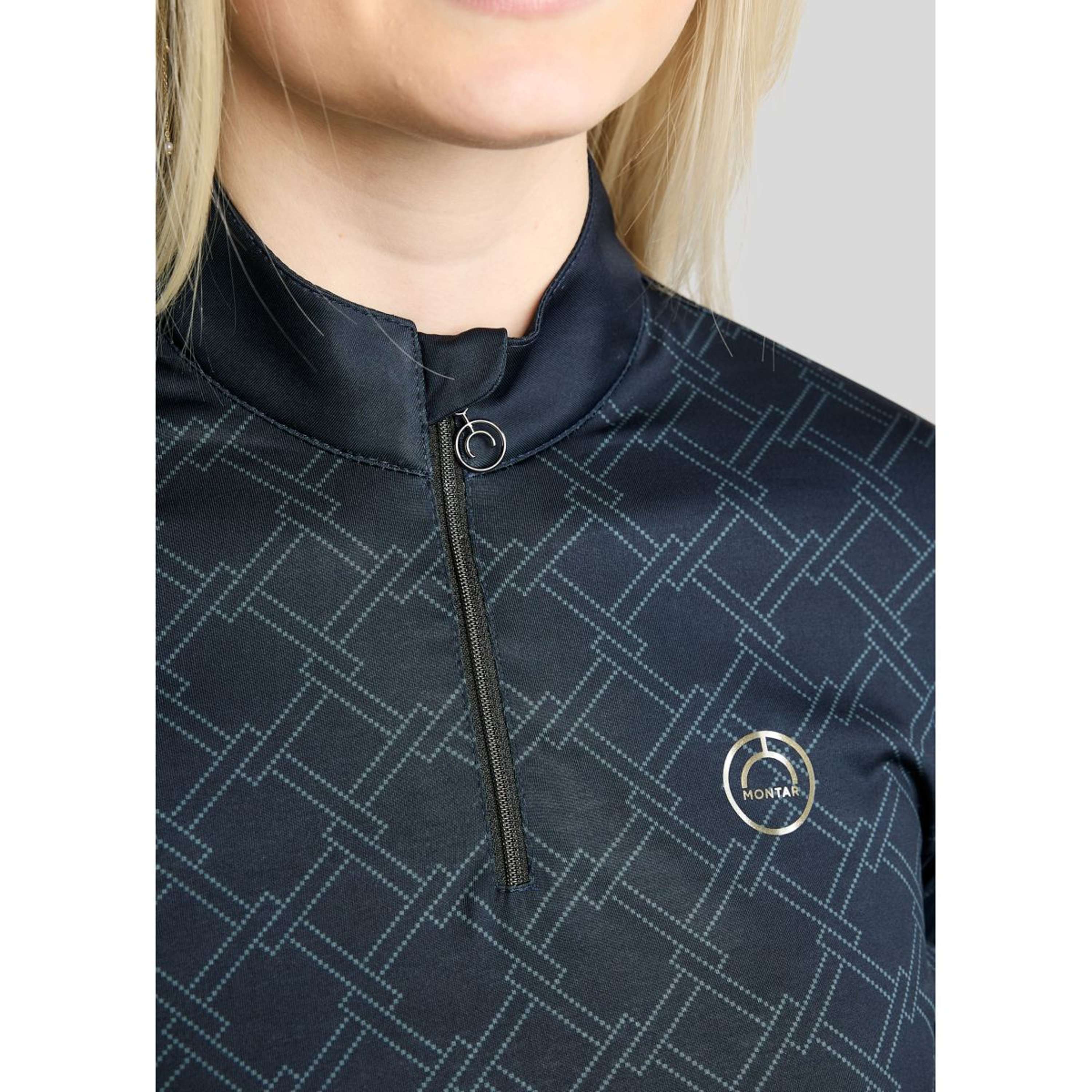 Montar Shirt MoLeia Lumber Check All Over Printed Long Sleeves Navy