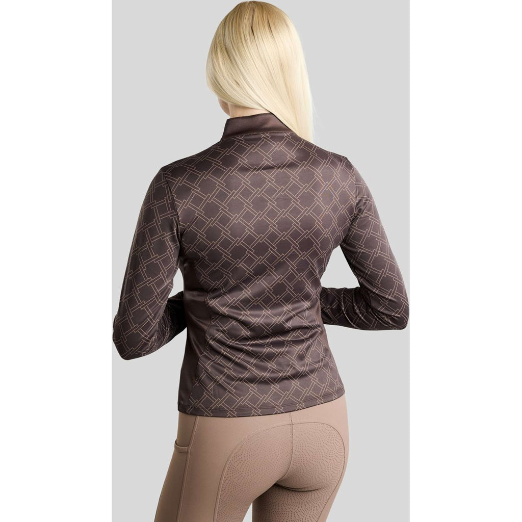 Montar Shirt MoLeia Lumber Check All Over Printed Long Sleeves Black Peony