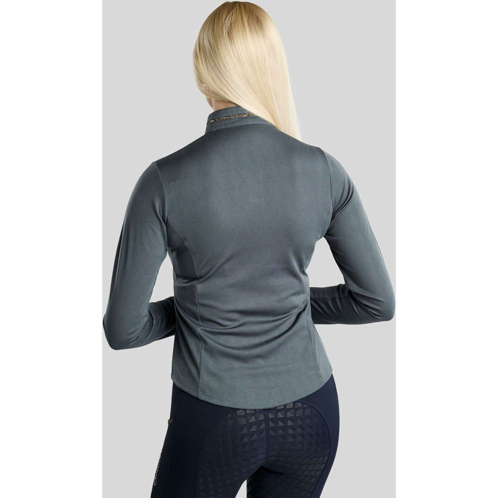Montar Shirt MoEkta Jacquard Pattern Golden Quartz Long Sleeves Dark Slate