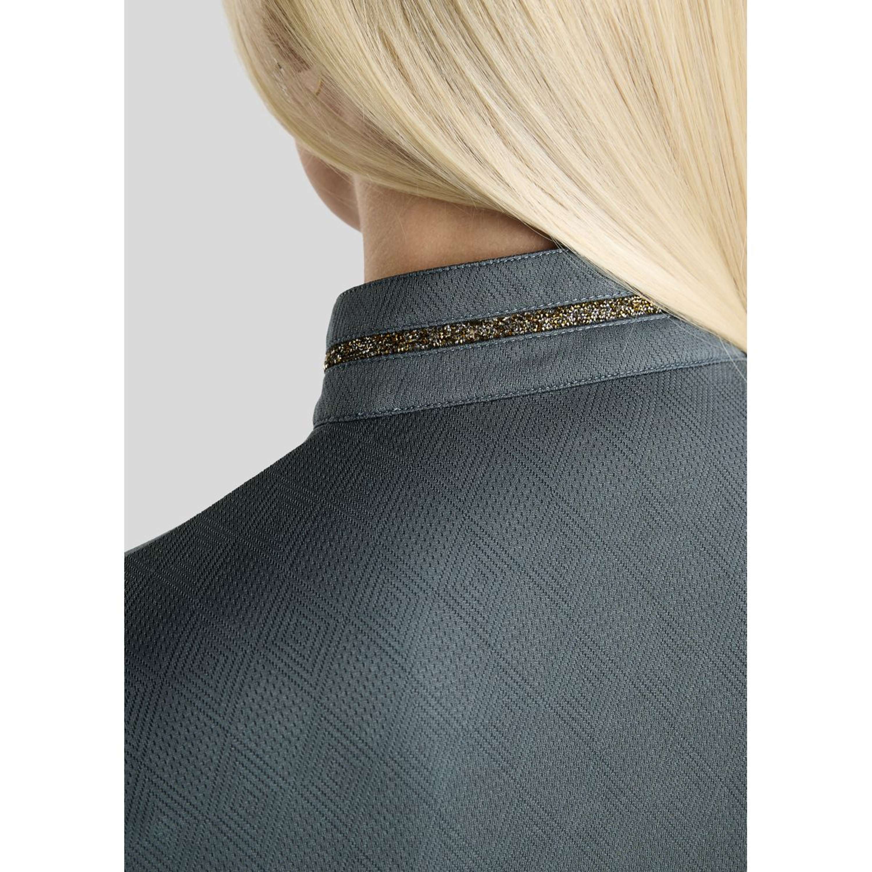 Montar Shirt MoEkta Jacquard Pattern Golden Quartz Long Sleeves Dark Slate