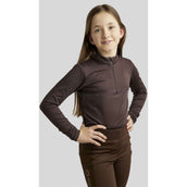 Montar Shirt MoAviana Crystal Logo Junior Long Sleeves Brown