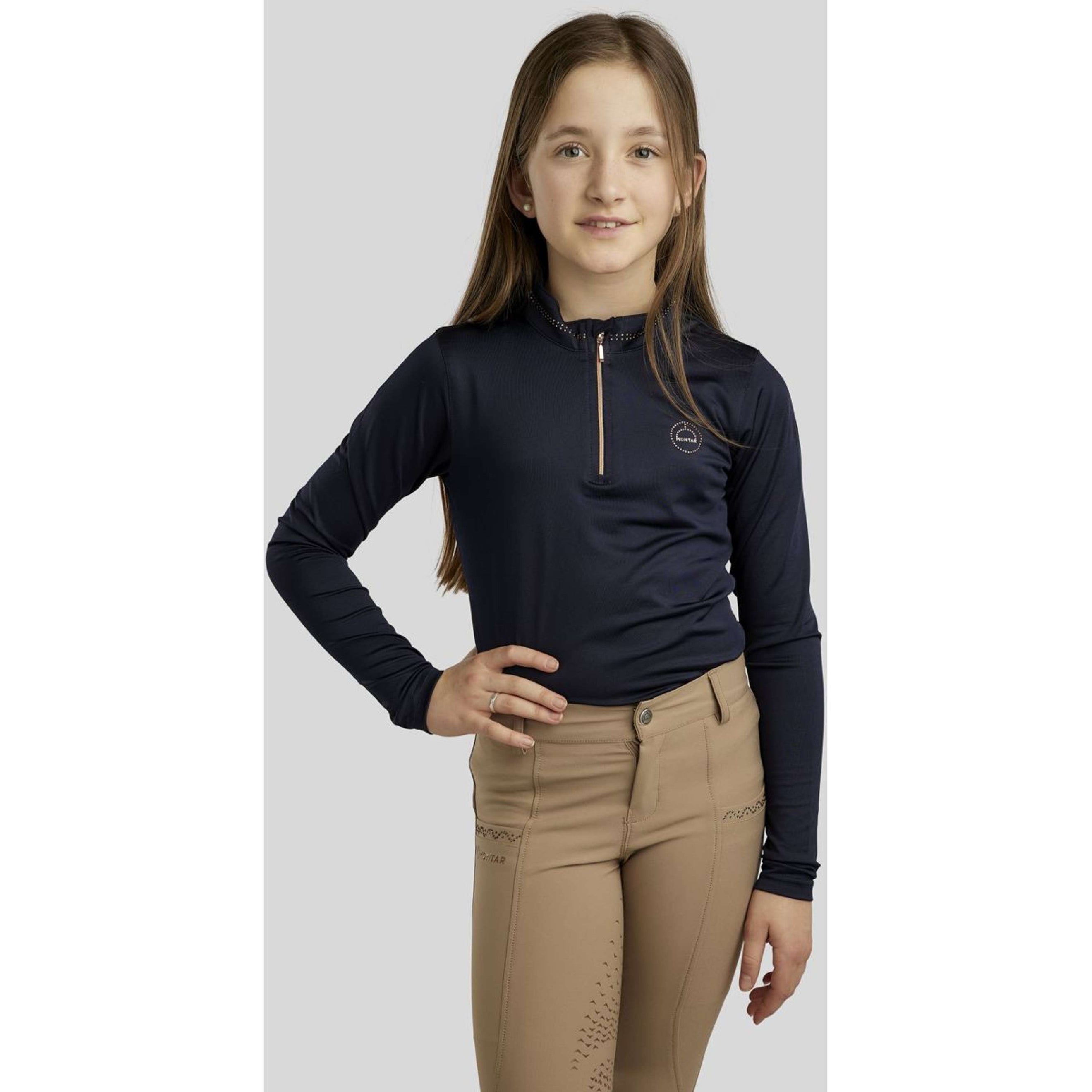 Montar Shirt MoEverline Junior Long Sleeves Dark Navy