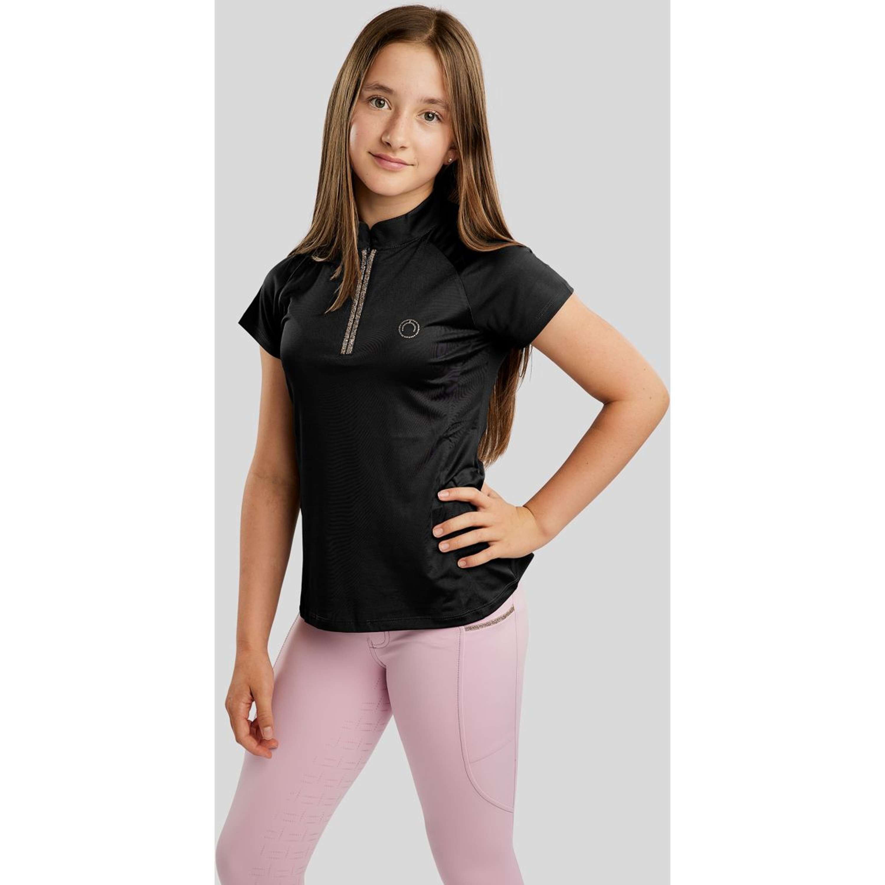 Montar T-Shirt MoLila Champagne Crystals Junior Black
