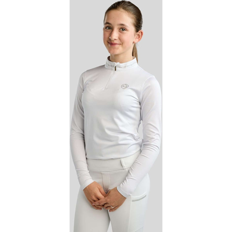 Montar Shirt MoEverline Golden Quartz Crystals Kids Long Sleeves White