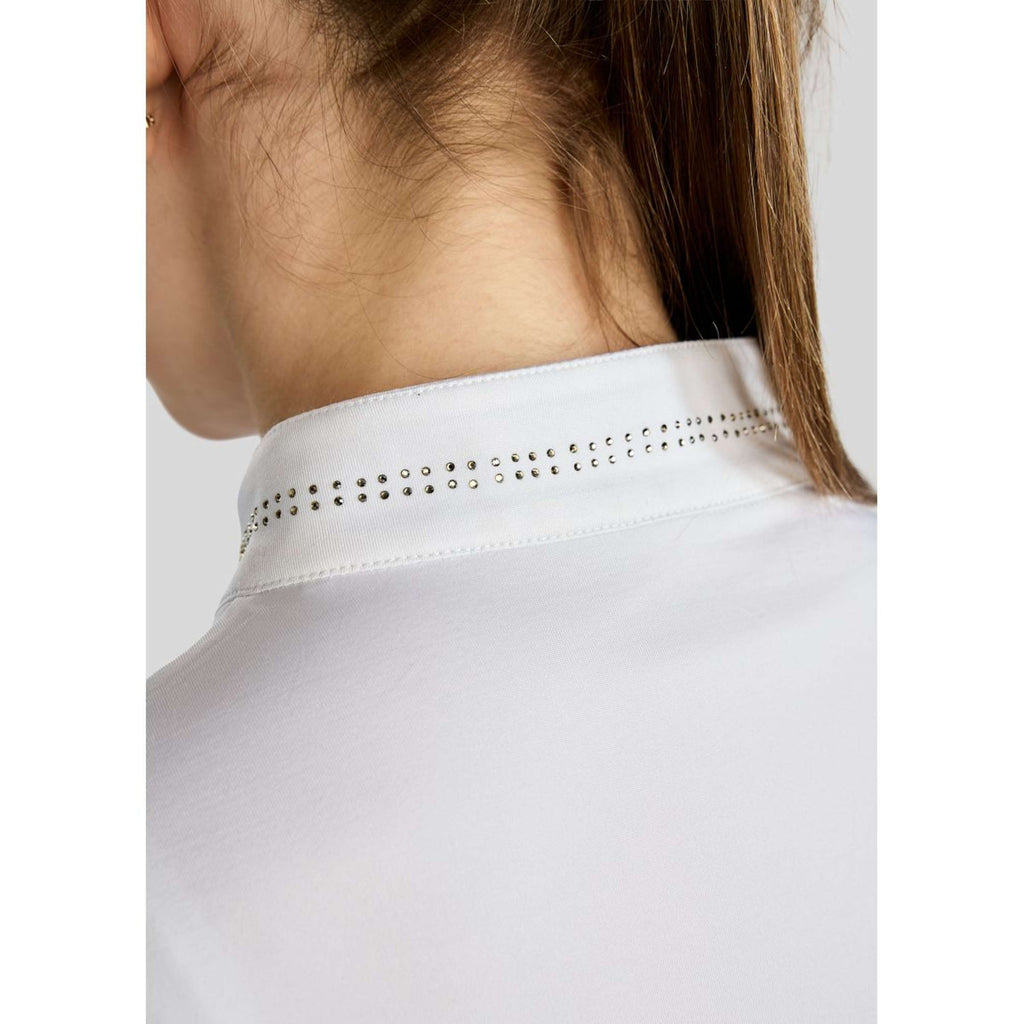 Montar Shirt MoEverline Golden Quartz Crystals Kids Long Sleeves White
