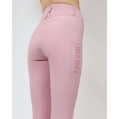 Rebel Breeches Highwaist Thigh Pocket Full Grip Pink