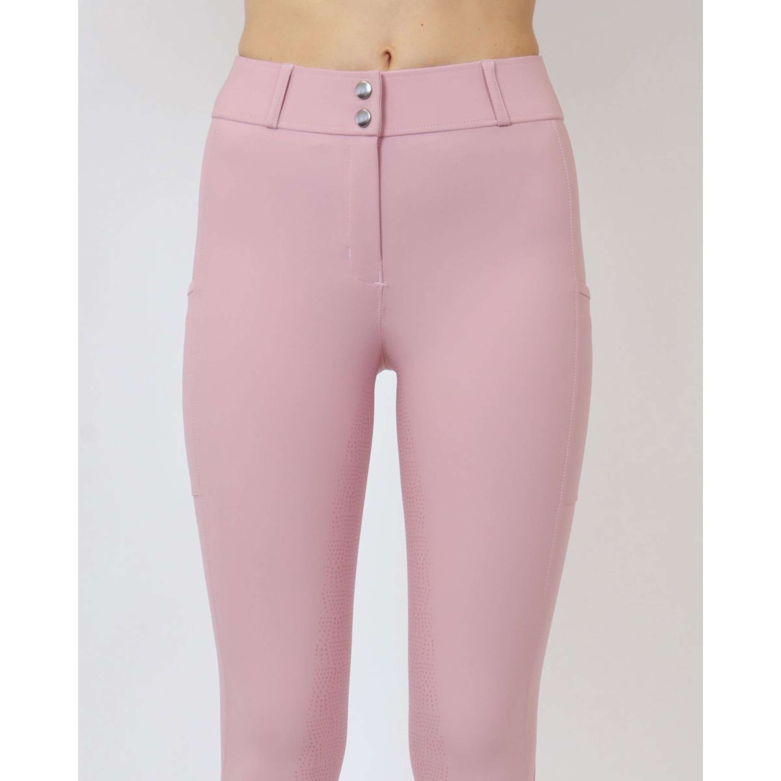 Rebel Breeches Highwaist Thigh Pocket Full Grip Pink