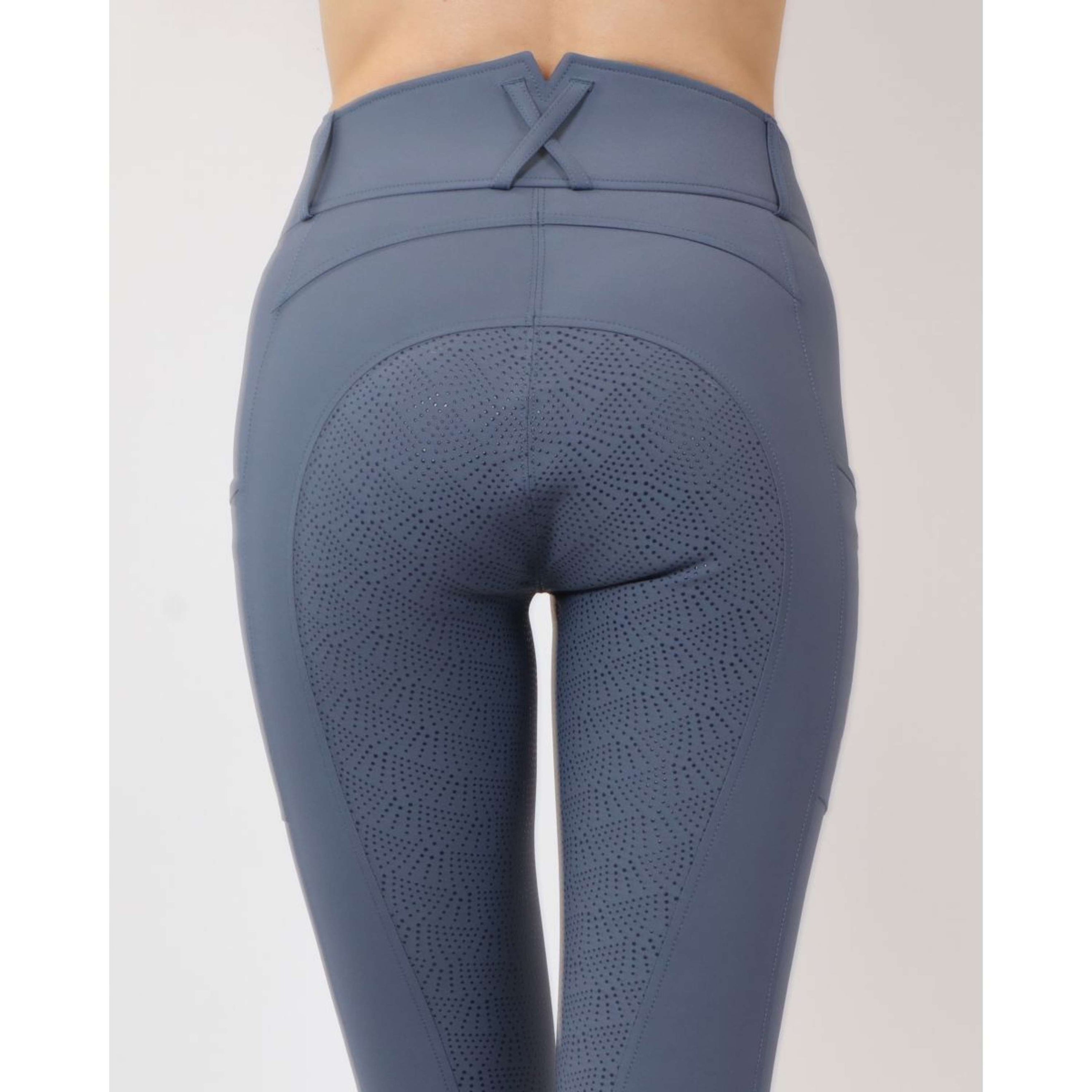 Rebel Breeches Highwaist Thigh Pocket Full Grip Dove Blue