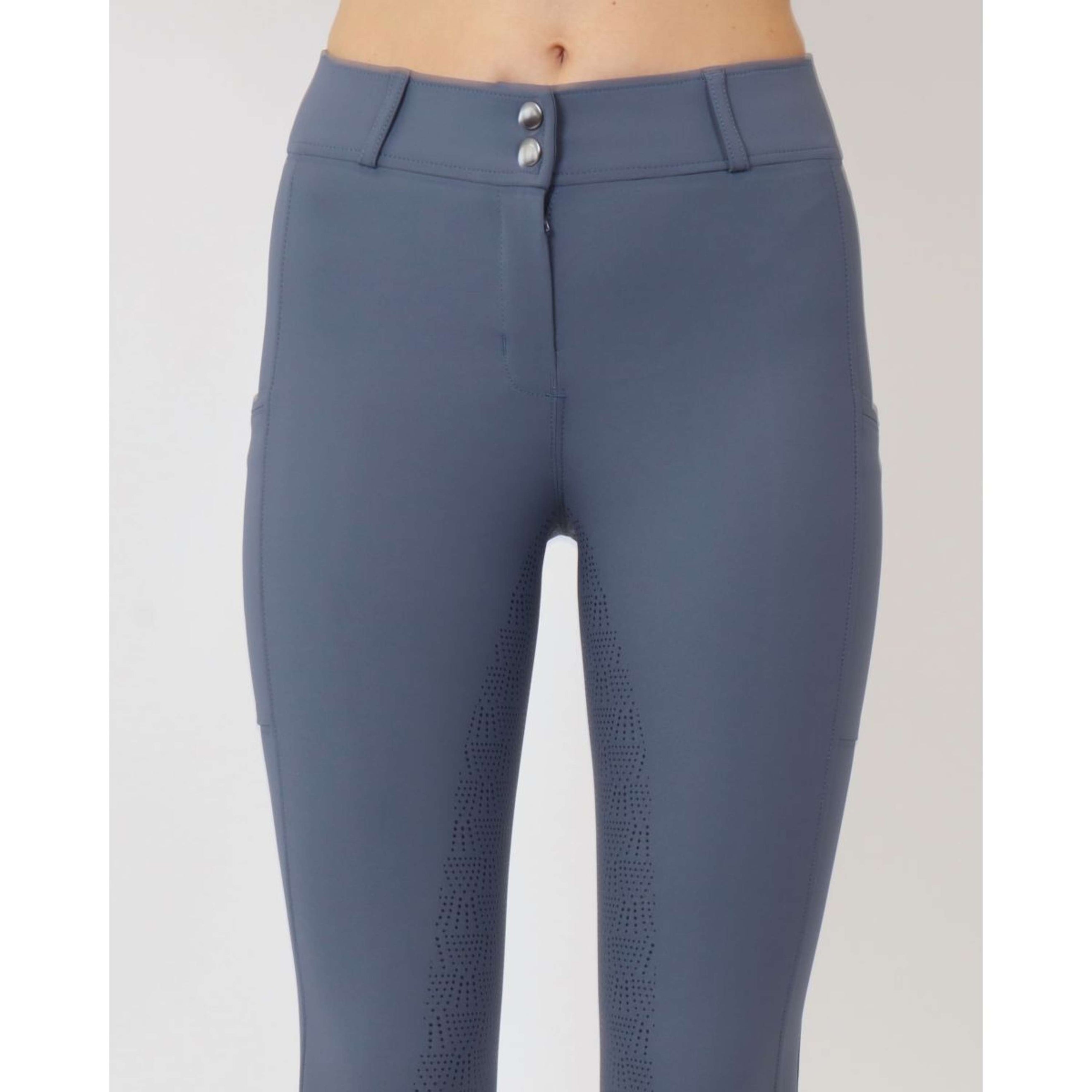 Rebel Breeches Highwaist Thigh Pocket Full Grip Dove Blue