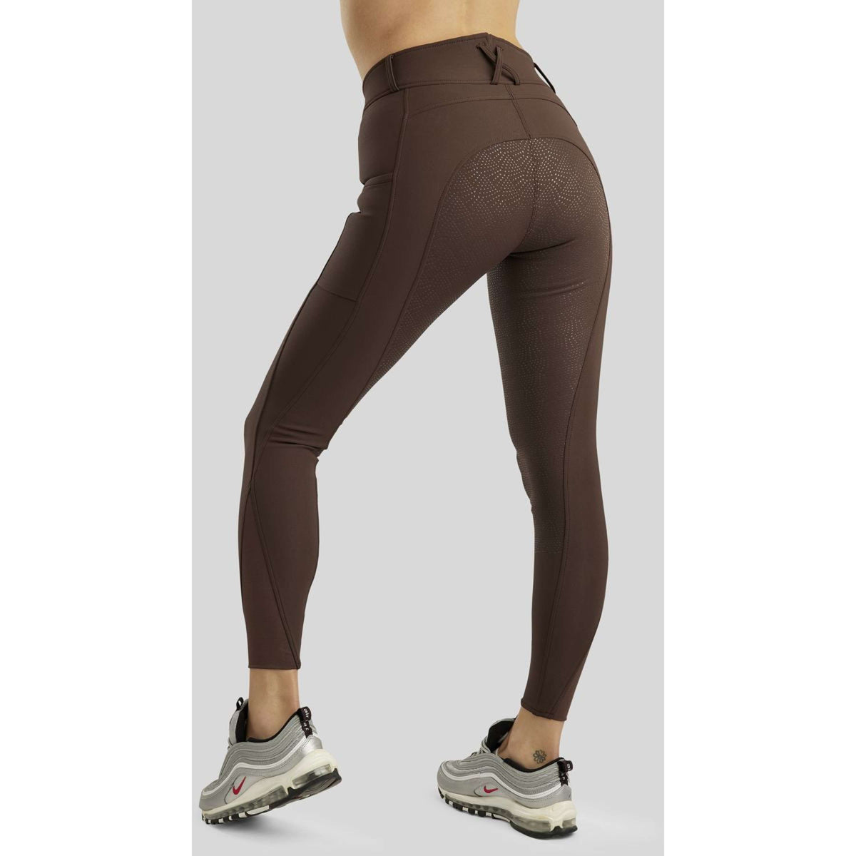 Rebel Breeches Highwaist Thigh Pocket Full Grip Brown