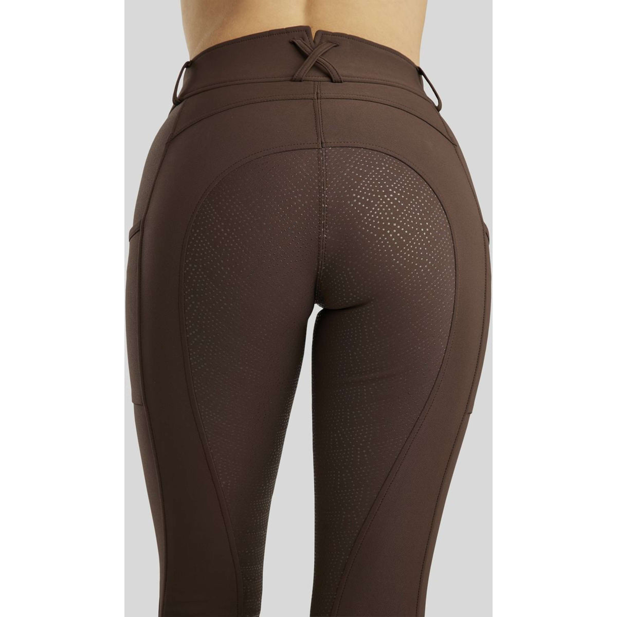 Rebel Breeches Highwaist Thigh Pocket Full Grip Brown