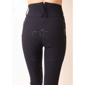 Rebel Breeches Shiny Tape Full Grip Navy