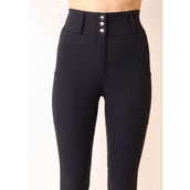 Rebel Breeches Shiny Tape Full Grip Navy