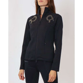 Rebel Zip-Hoodie Shiny Seam Navy