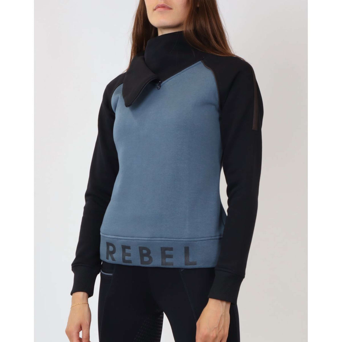 Rebel Sweater Contrast Navy