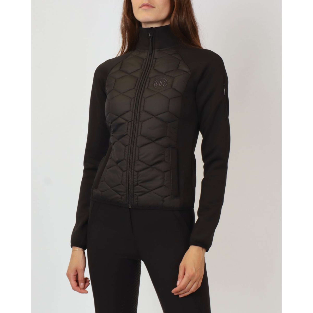 Rebel Jacket Cube Quilted Hybrid Black