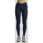 Rebel Riding Legging Beltloops Rosegold Crystals Full Grip Navy