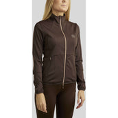 Rebel Jacket Softshell Rosegold Crystals Brown