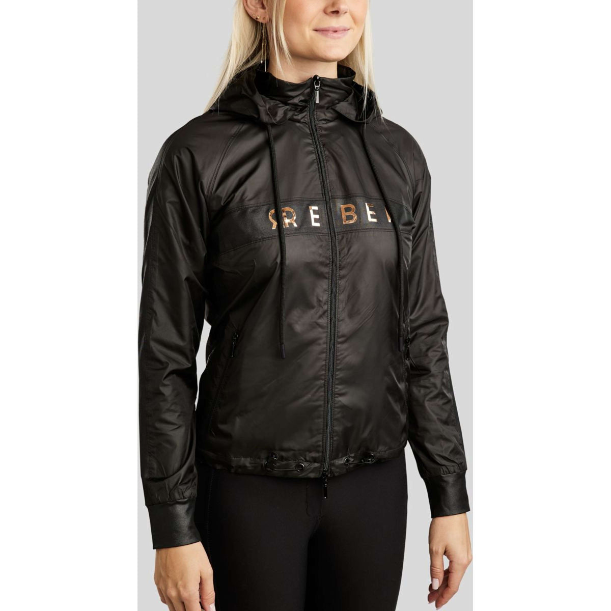Rebel Jacket Foilprinted Logo Black