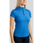 Rebel T-Shirt Tone in Tone Crystals Strong Blue