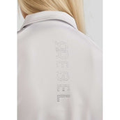 Rebel Sleeveless Shirt Tone in Tone Crystals White