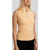 Rebel Sleeveless Shirt Tone in Tone Crystals Peachy Rebel