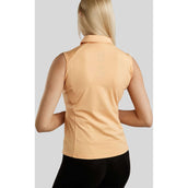 Rebel Sleeveless Shirt Tone in Tone Crystals Peachy Rebel