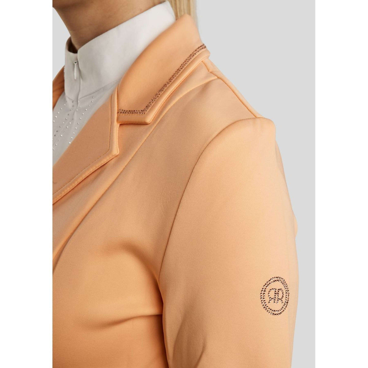 Rebel Competition Jacket Rosegold Crystals Peachy Rebel