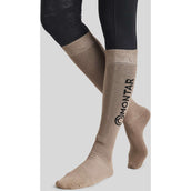 Montar Riding Socks Logo Latte