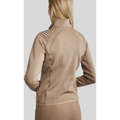 Montar Jacket MoPaige Pintucks Crystals Latte