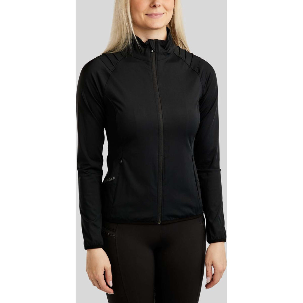 Montar Jacket MoPearl Pintuck Gun Metal Crystals Black