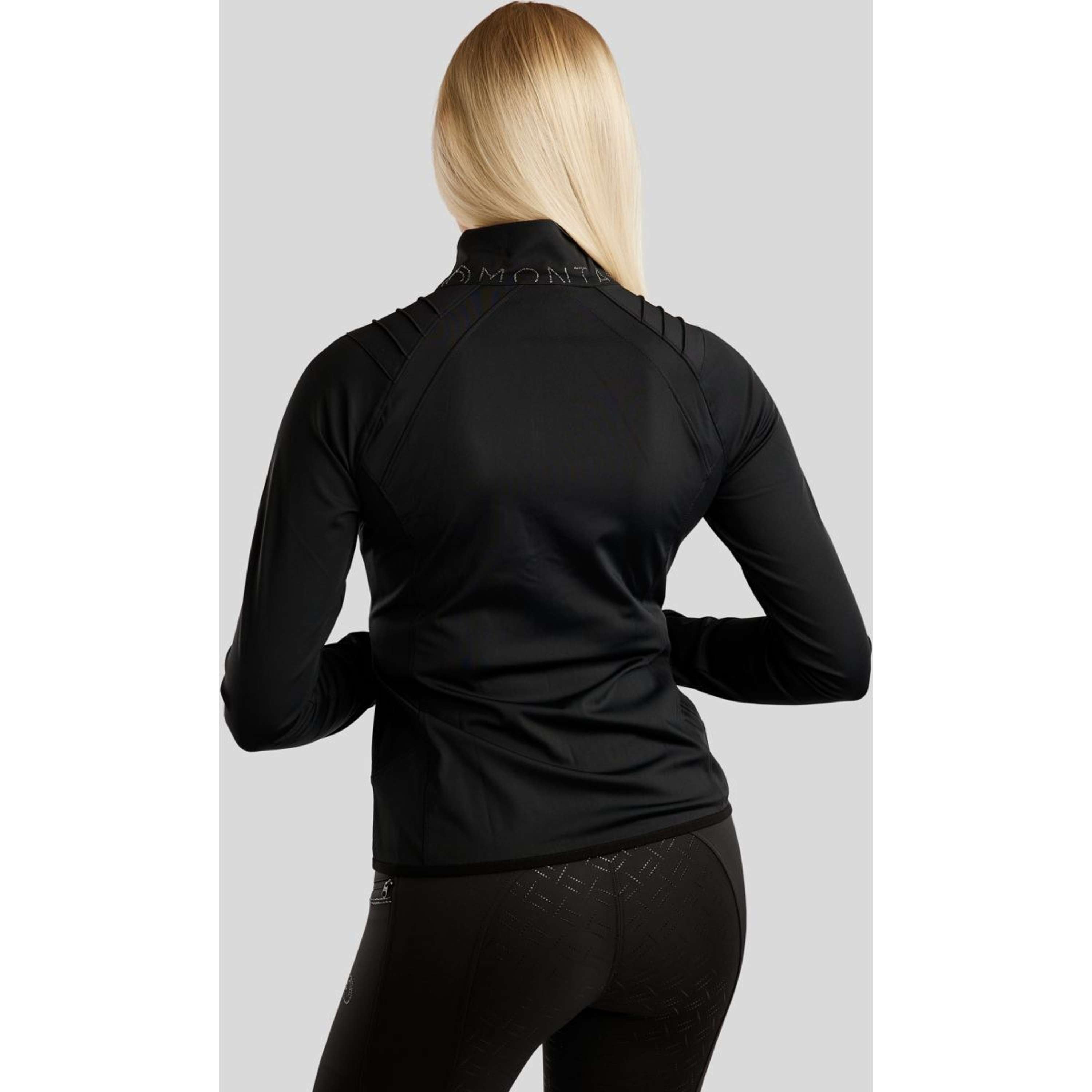 Montar Jacket MoPearl Pintuck Gun Metal Crystals Black
