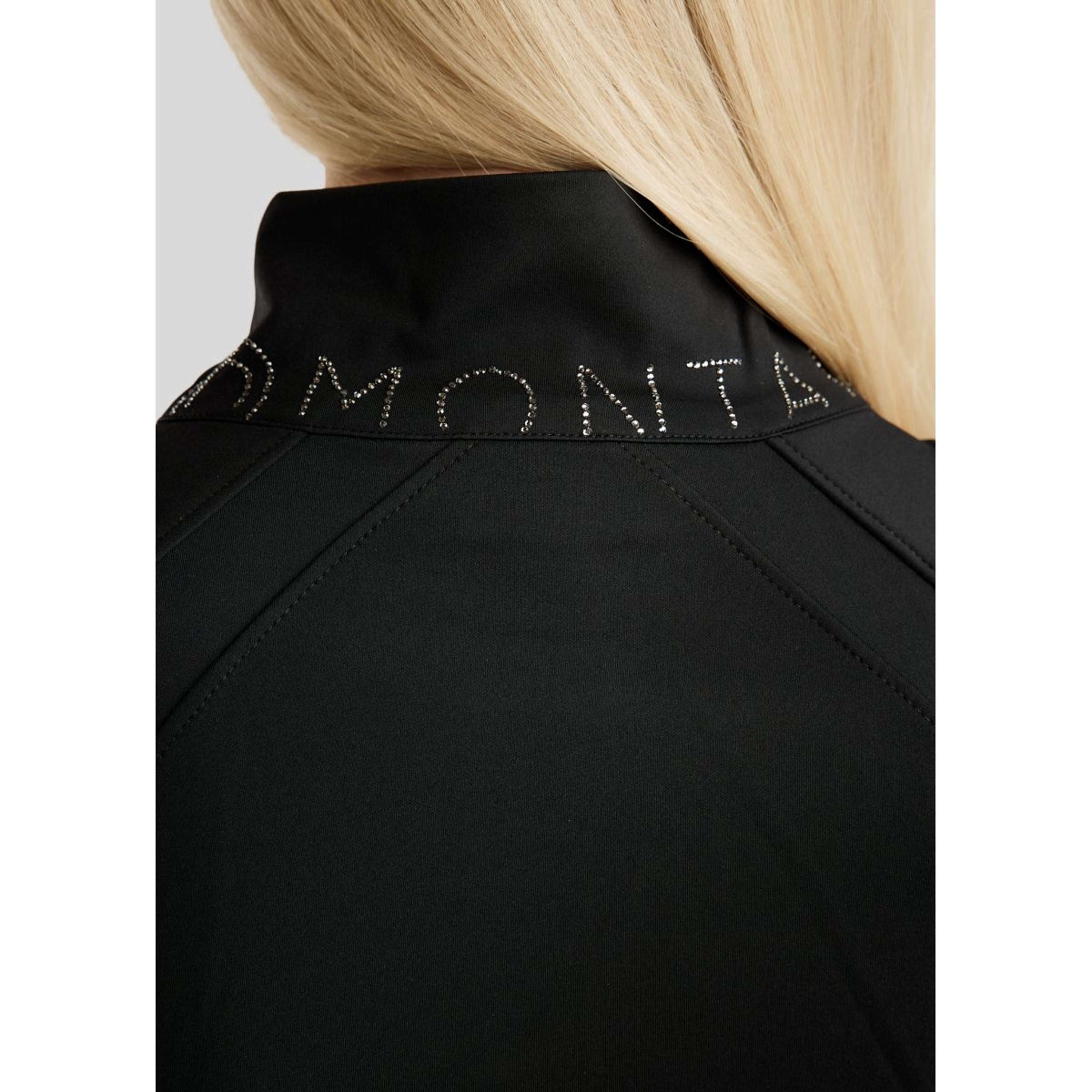 Montar Jacket MoPearl Pintuck Gun Metal Crystals Black