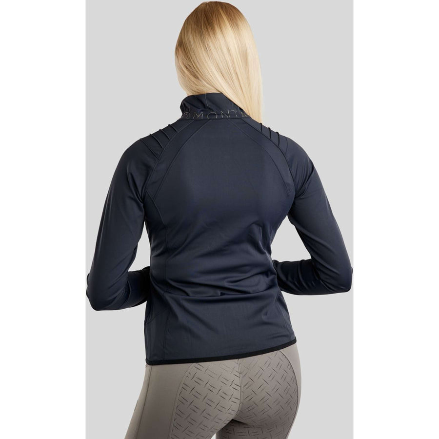 Montar Jacket MoPearl Pintuck Gun Metal Crystals Navy