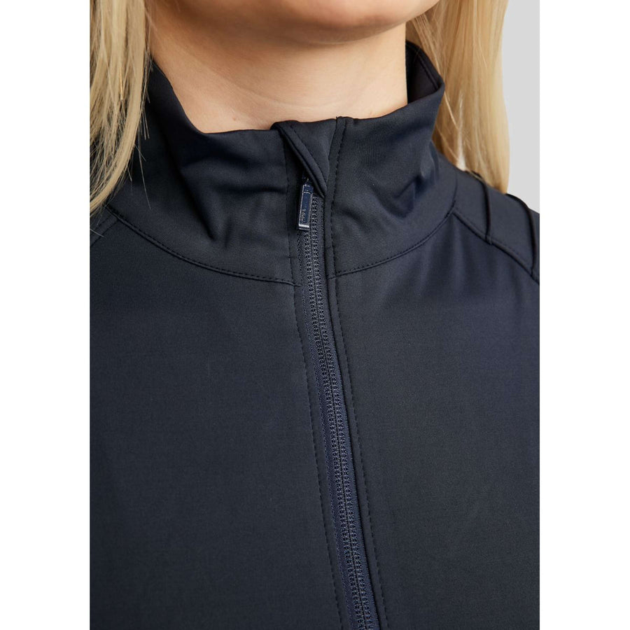 Montar Jacket MoPearl Pintuck Gun Metal Crystals Navy