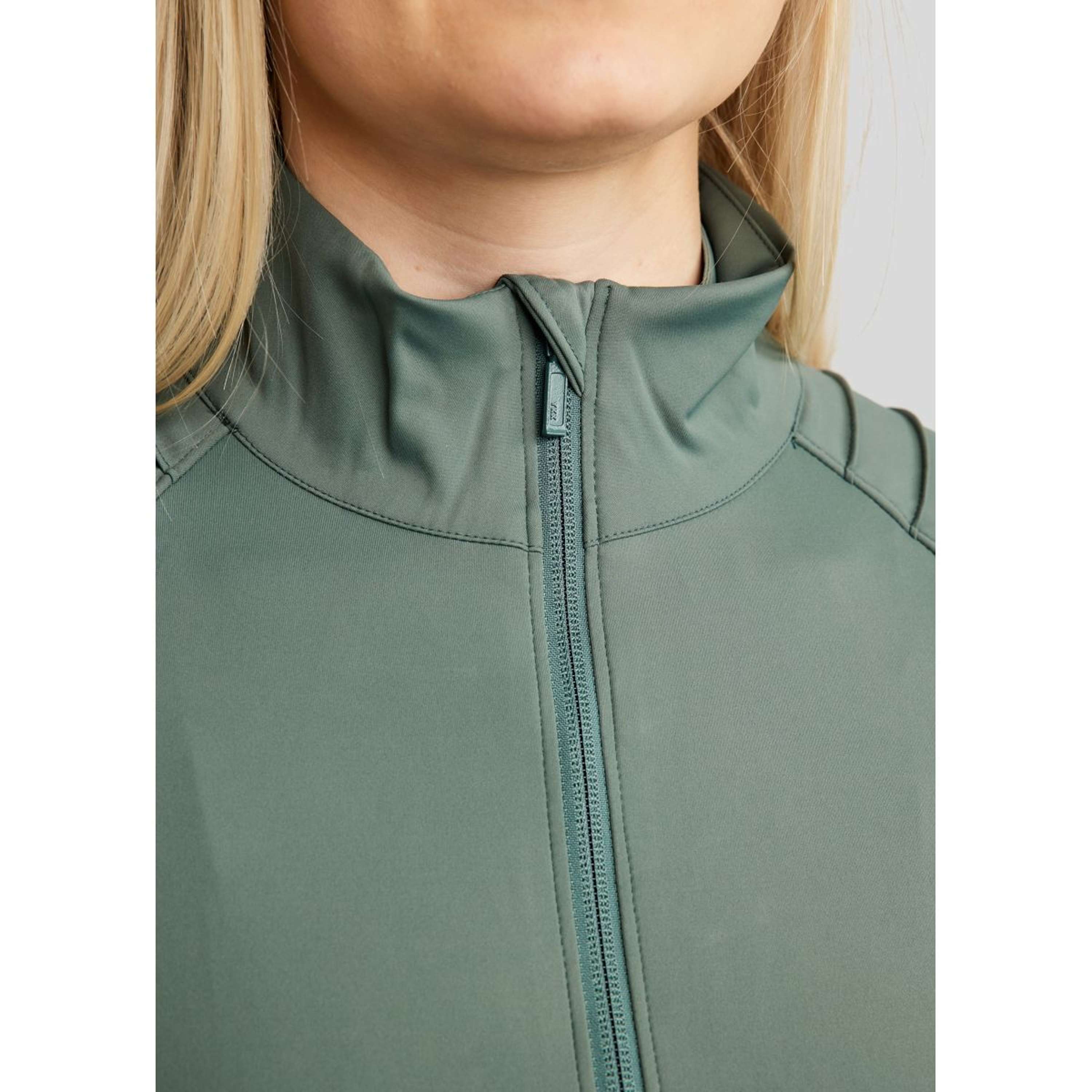 Montar Jacket MoPearl Pintuck Gun Metal Crystals Jade