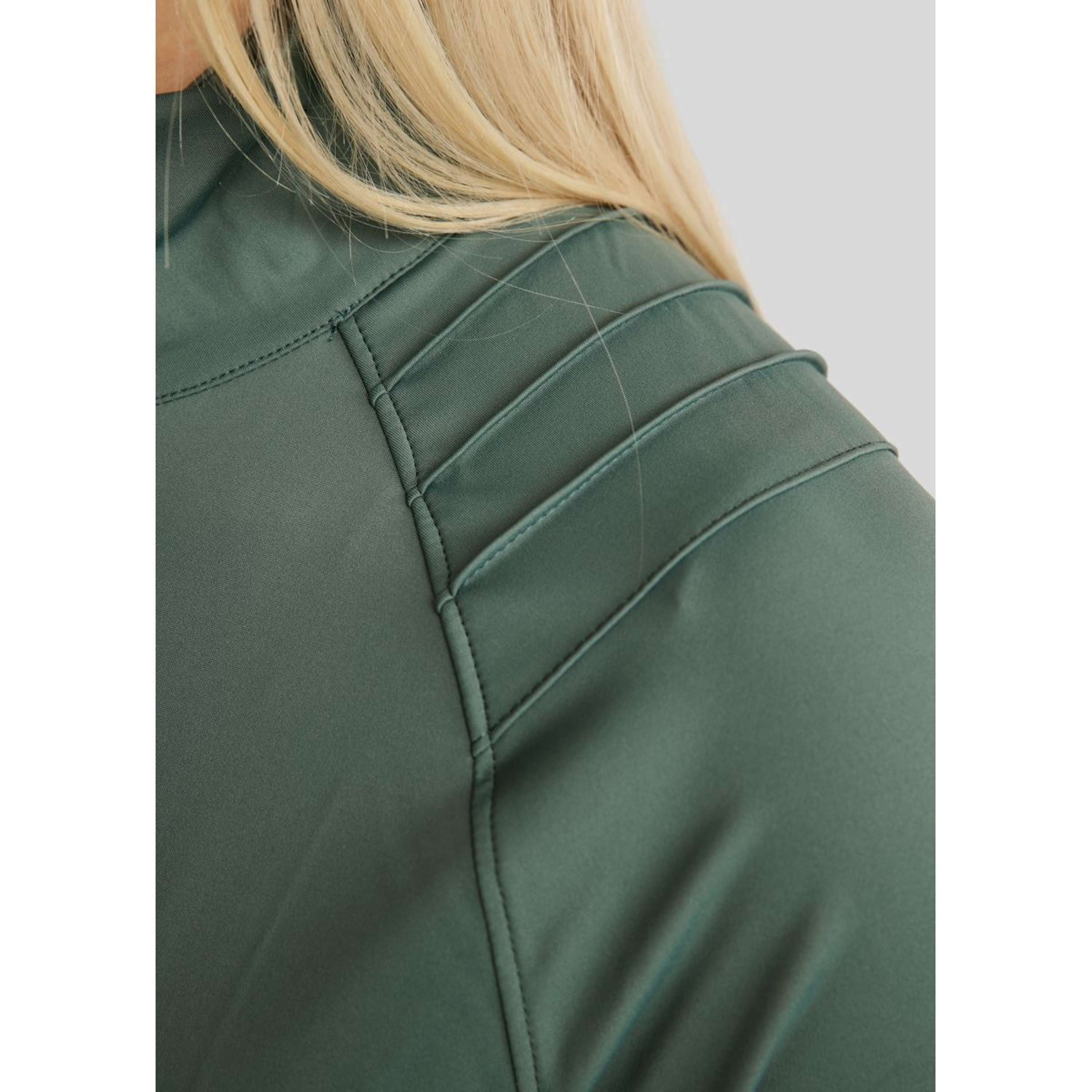 Montar Jacket MoPearl Pintuck Gun Metal Crystals Jade