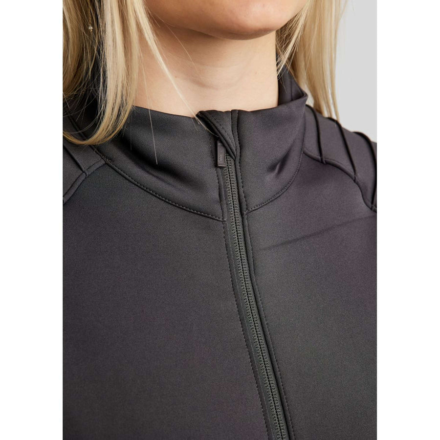 Montar Jacket MoPearl Pintuck Gun Metal Crystals Slate Grey