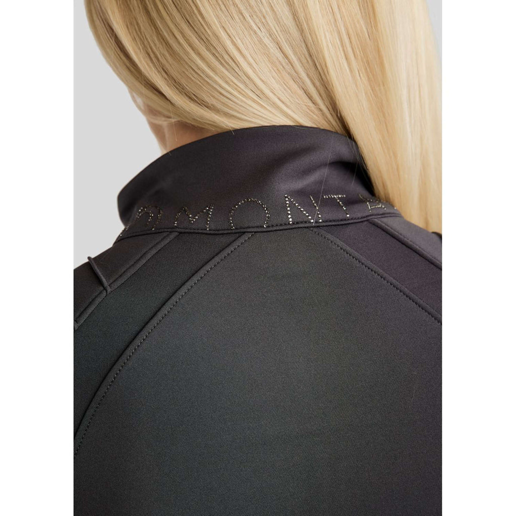 Montar Jacket MoPearl Pintuck Gun Metal Crystals Slate Grey
