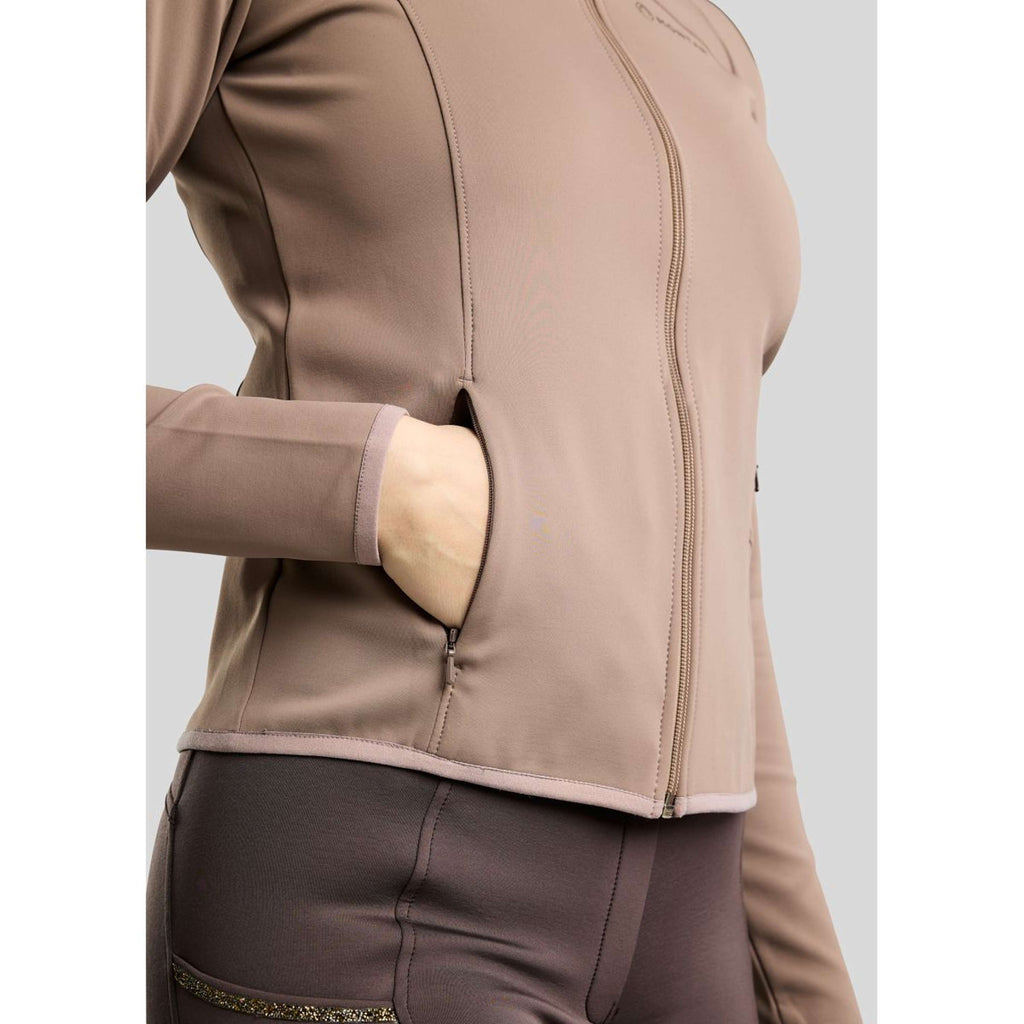 Montar Zip-Hoodie MoVeronica Golden Quartz Crystal Nougat Brown