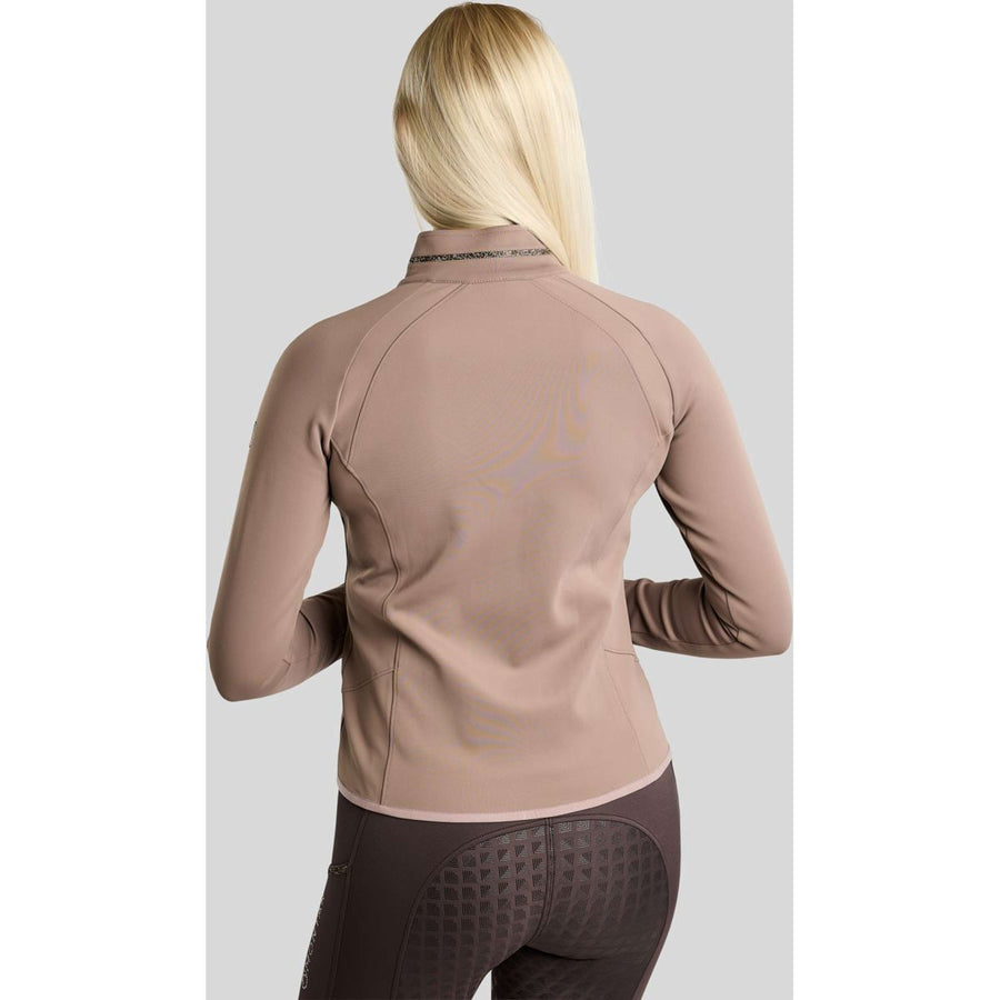 Montar Zip-Hoodie MoVeronica Golden Quartz Crystal Nougat Brown