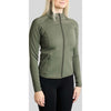 Montar Zip-Hoodie MoVeronica Golden Quartz Crystal Forest Green